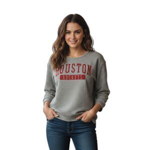 Houston Rockets Gray Sweatshirt Large Liv Casual